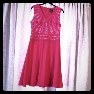Adrianna Papell Pink cocktail dress size 6